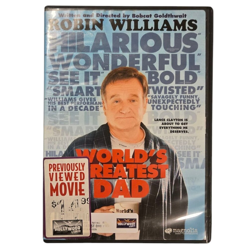 Worlds Greatest Dad DVD Robin Williams 2009 Alexie Gilmore Evan Martin